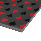 Pas de 4 Aces Red Card-sleuven aan op grijs Snijplank (Hoek)
