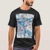 Pas de Abstracte zwarte kleurenSjabloon van de Kun T-shirt (Voorkant)