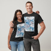 Pas de Abstracte zwarte kleurenSjabloon van de Kun T-shirt (Unisex)