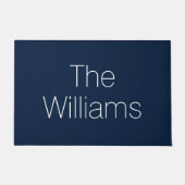 Pas de achternaam van Couple aan, marvy blue Deurmat (Voorkant)