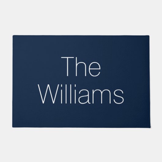 Pas de achternaam van Couple aan, marvy blue Deurmat (Voorkant)