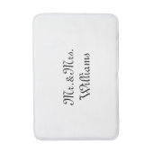 Pas de achternaam van Couple aan, Mr. en mevrouw Badmat (Voorkant Verticaal)