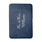 Pas de achternaam van Couple aan, Mr. en mevrouw m Badmat (Voorkant Verticaal)