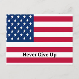 Pas de Amerikaanse vlag aan met een offerte Briefkaart