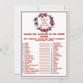 Pas De Baby Dieren Bij Poppy Bloemen Baby Shower  Kaart