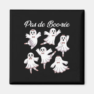 Pas de Boo-re Ballerina Funny Ghost Halloween Spoo Magneet
