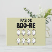 Pas de Boo-re Ballerina Geest Halloween Spoken Kaart (Staand voorkant)