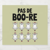 Pas de Boo-re Ballerina Ghost Halloween Spooky Bier Etiket (Enkel label)