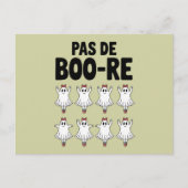 Pas de Boo-re Ballerina Ghost Halloween Spooky Briefkaart (Voorkant)