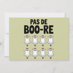 Pas de Boo-re Ballerina Ghost Halloween Spooky Kaart