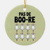 Pas de Boo-re Ballerina Ghost Halloween Spooky Keramisch Ornament (Voorkant)