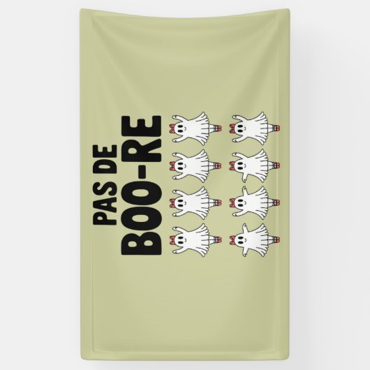 Pas de Boo-re Ballerina Ghost Halloween Spooky Spandoek (Verticaal)