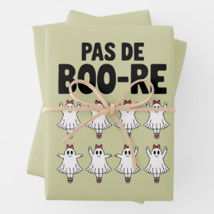Pas de Boo-re Ballerina Spook Halloween Griezelen Inpakpapier Vel