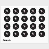 Pas De Boo-rée Balletdanser Spooky Ghost Hallowee Ronde Sticker (Vel)