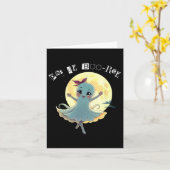 Pas De Boo-rée Funny Ballet Ghost Halloween Dance Kaart (Gele Bloem)