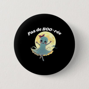 Pas De Boo-rée Funny Ballet Ghost Halloween Dance Ronde Button 5,7 Cm