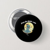 Pas De Boo-rée Funny Ballet Ghost Halloween Dance Ronde Button 5,7 Cm (Voorkant /achterkant)