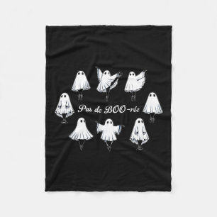 Pas de Boo-rée Funny Ballet Ghosts Dance Halloween Fleece Deken
