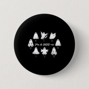 Pas de Boo-rée Funny Ballet Ghosts Dance Halloween Ronde Button 5,7 Cm