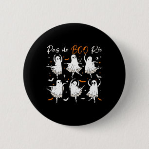 Pas de Boo-rée Funny Ballet Ghosts Dance Teacher H Ronde Button 5,7 Cm