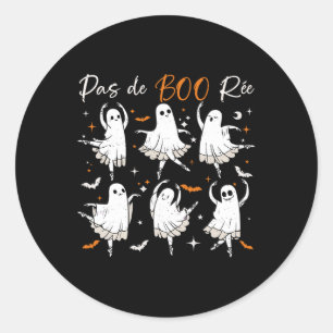 Pas de Boo-rée Funny Ballet Ghosts Dance Teacher H Ronde Sticker
