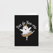 Pas de Boo-rée Funny Ballet Ghosts Halloween Dans Kaart (Voorkant)