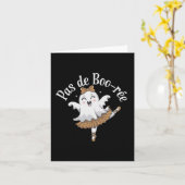 Pas de Boo-rée Funny Ballet Ghosts Halloween Dans Kaart (Gele Bloem)