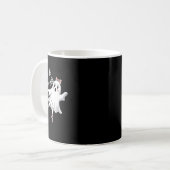 Pas de Boo-rée Funny Ballet Ghosts Halloween Dans Koffiemok (Voorkant links)