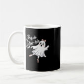 Pas de Boo-rée Funny Ballet Ghosts Halloween Dans Koffiemok (Links)