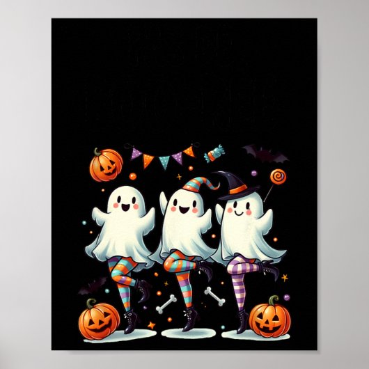 Pas de Boo-rée Funny Ballet Ghosts Halloween Dans Poster (Voorkant)