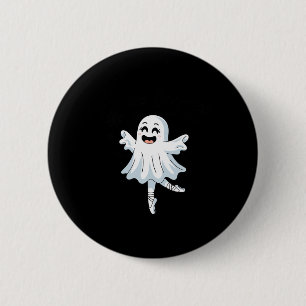 Pas de Boo-rée Funny Ballet Ghosts Halloween Dans Ronde Button 5,7 Cm