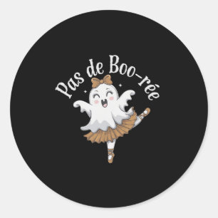 Pas de Boo-rée Funny Ballet Ghosts Halloween Dans Ronde Sticker
