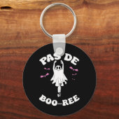 Pas de Boo-rée Funny Ballet Ghosts Halloween Dans Sleutelhanger (Voorkant)