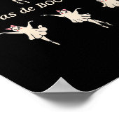 Pas de Boo-rée Funny Ballet Spooky Ghosts Dance Ha Poster (Hoek)