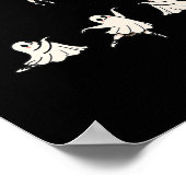 Pas de Boo-rée Funny Ballet Spooky Ghosts Dance Ha Poster (Hoek)