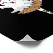 Pas de Boo-rée Funny Byllet Ghosts Halloween Dance Poster (Hoek)