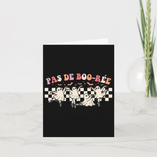 Pas De Boo-rée Geest Balletdanser Halloween Danser Kaart (Voorkant)