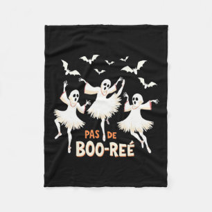 Pas De Boo-rée Ghost Ballet Dancer Halloween Dance Fleece Deken