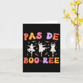 Pas De Boo-rée Ghost Ballet Dancer Halloween Dance Kaart (Gele Bloem)