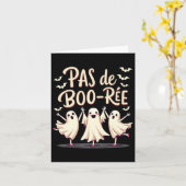 Pas De Boo-rée Ghost Ballet Dancer Halloween Dance Kaart (Gele Bloem)
