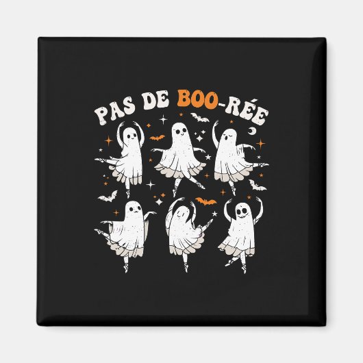 Pas De Boo-rée Ghost Ballet Dancer Halloween Dance Magneet (Voorkant)