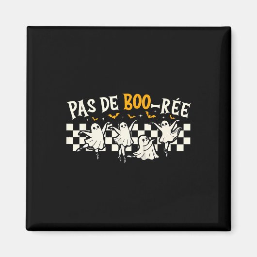 Pas De Boo-rée Ghost Ballet Dancer Halloween Dance Magneet (Voorkant)