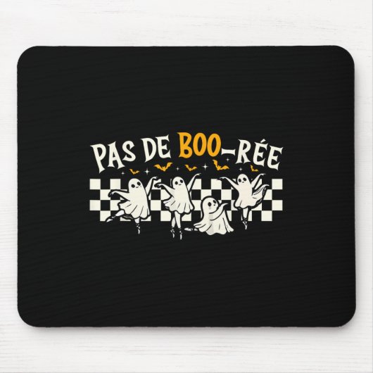 Pas De Boo-rée Ghost Ballet Dancer Halloween Dance Muismat (Voorkant)