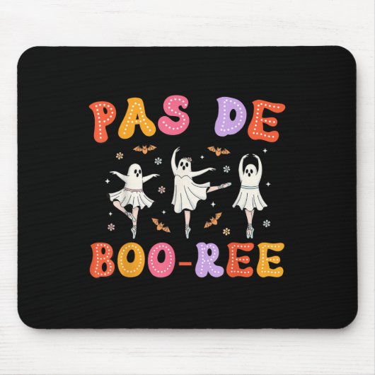 Pas De Boo-rée Ghost Ballet Dancer Halloween Dance Muismat (Voorkant)
