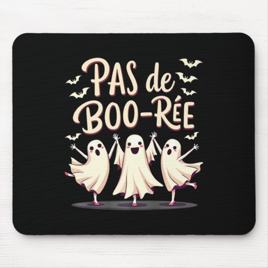Pas De Boo-rée Ghost Ballet Dancer Halloween Dance Muismat (Voorkant)