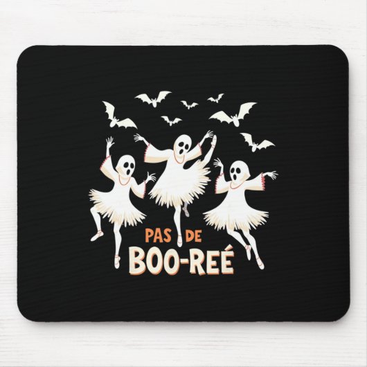 Pas De Boo-rée Ghost Ballet Dancer Halloween Dance Muismat (Voorkant)