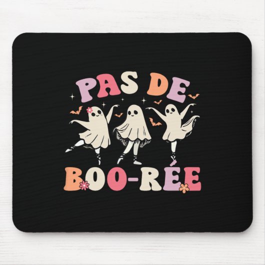 Pas De Boo-rée Ghost Ballet Dancer Halloween Dance Muismat (Voorkant)