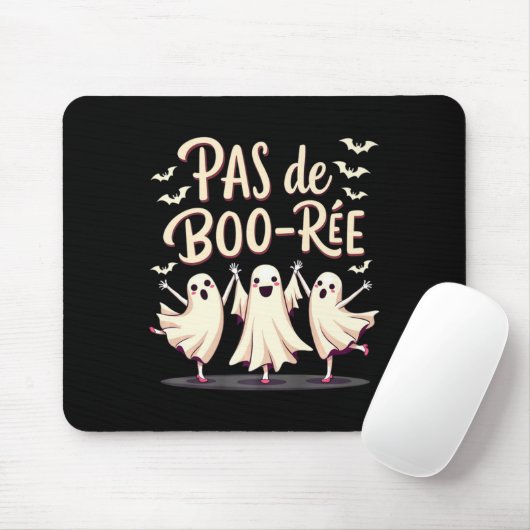 Pas De Boo-rée Ghost Ballet Dancer Halloween Dance Muismat (Met muis)