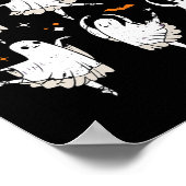 Pas De Boo-rée Ghost Ballet Dancer Halloween Dance Poster (Hoek)