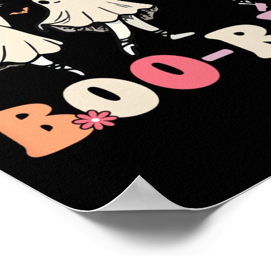 Pas De Boo-rée Ghost Ballet Dancer Halloween Dance Poster (Hoek)